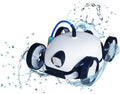 Bestway 58479 Robot Électrique Falcon pour Piscine à Fond Plat et Incliné Jusqu'à 30° – Il, Blanc/Noir