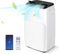 Wifi – Climatiseur Mobile Silencieux 5 EN 1 – Climatiseurs portables, COSTWAY, Clim 14000BTU Refroidissement Rapide