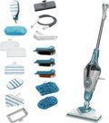 Balais vapeur – BLACK+DECKER, Vadrouille à vapeur multifonction 10-en-1 et nettoyeur à main avec gant STEAMitt et accessoires, BHSM1615DAM-QS