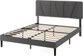 Zinus Maya Sommier 140x190 cm avec Lattes en Bois - Hauteur 30 cm - Cadre & Tête de Lit 2 Personnes