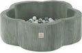 Fosses à boules – MISIOO, Piscine à balles, pour bébé à partir de 1 an, 95 x 30 cm, 200 balles, motif fleur/nuage, pour bébés et enfants, Vert