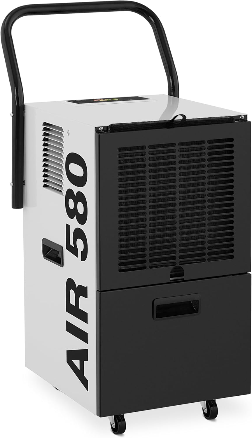 MSW Déshumidificateur professionnel de chantier - 50 l/24 h - 90 m2 - 650 m3/h - Mobilité avec – MSW Motor Technics