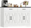 Buffet Salle a Manger avec 2 Tiroirs 4 Portes – Buffet – Buffets, crédences et vaisseliers, HOCSOK, 120 cm Meuble Cuisine