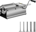 3 L / 7 LBS Horizontal Sausage Machine – Manual Sausage Stuffer – Hachoirs à viande, VEVOR, Made of Food-Grade 304 Stainless Steel