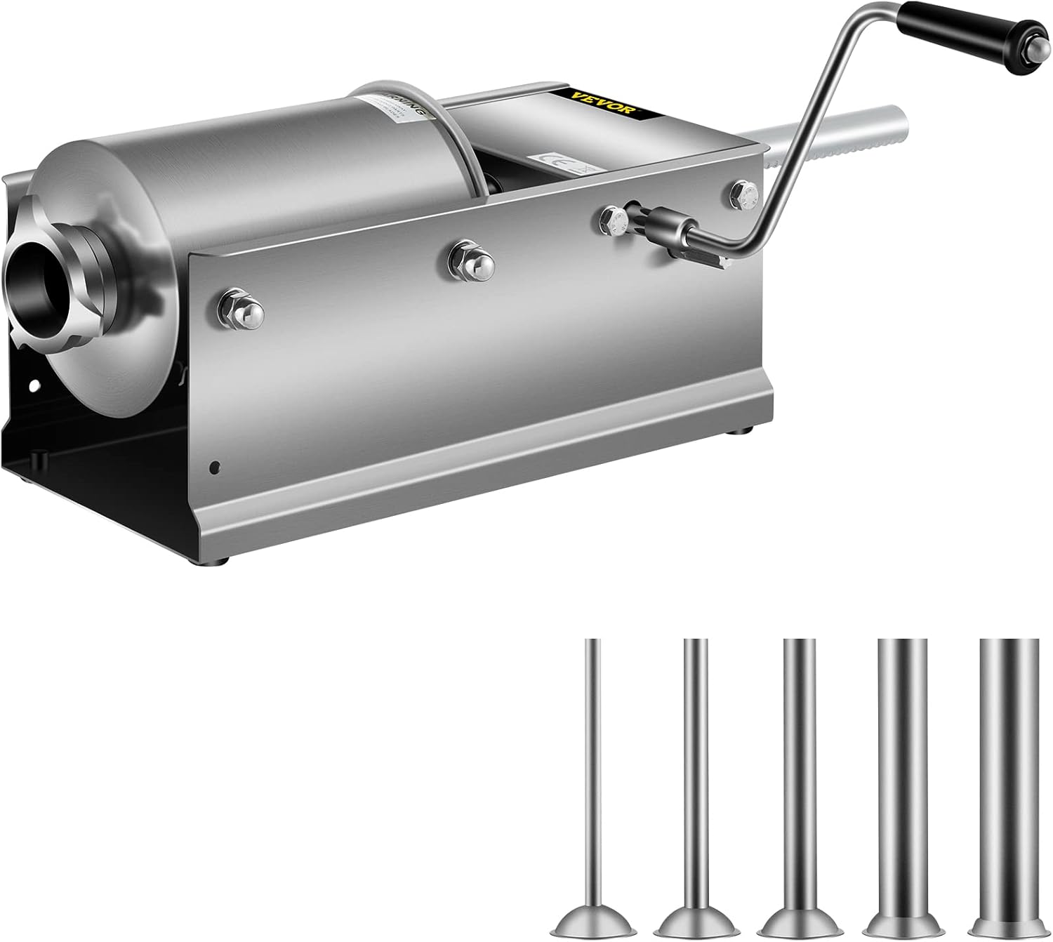 3 L / 7 LBS Horizontal Sausage Machine – Manual Sausage Stuffer – Hachoirs à viande, VEVOR, Made of Food-Grade 304 Stainless Steel
