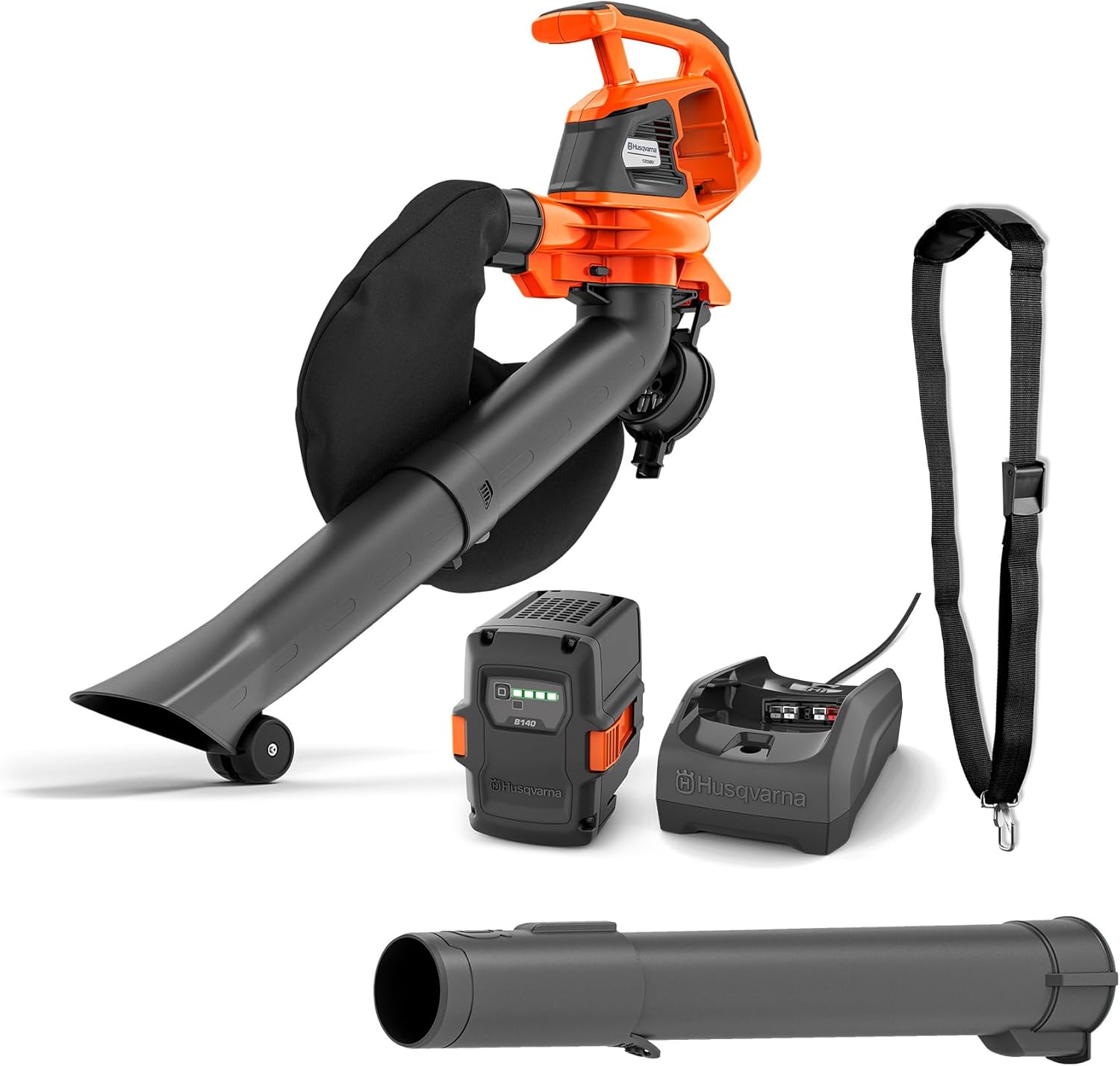 Souffleurs de feuilles – Husqvarna, 120iBV: Souffleur à Batterie 36V, Silencieux et léger. Idéal pour l'Entretien du Jardin., Tube réglable