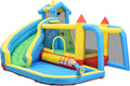 Château gonflable gonflable avec souffleur – Châteaux gonflables, Merax, 364 x 315 x 239 cm, toboggan à eau sec et à saut