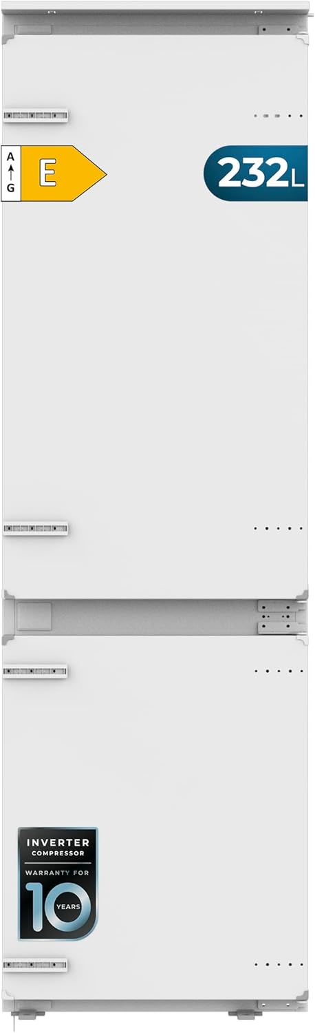 Cecotec Réfrigérateur Combiné Intégrable Total No Frost de 232L Bolero CoolMarket Combi BI-S MC 232 E. – Mode Vacances
