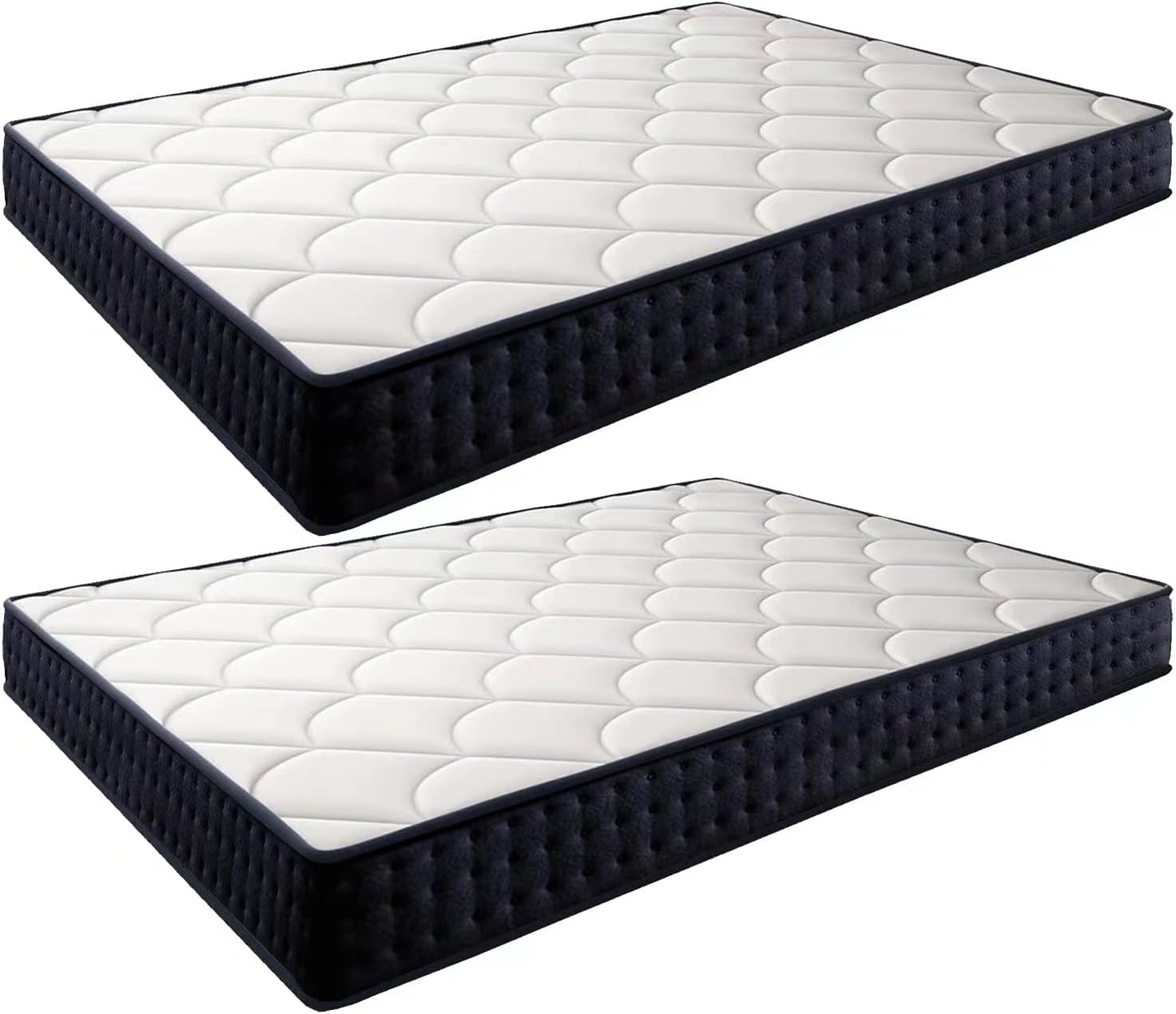 IZTOSS Lot de 2 Matelas Mémoire de Forme 90x190 cm – Épaisseur 15 cm Matelas Confort, 11 Zones Différenciées